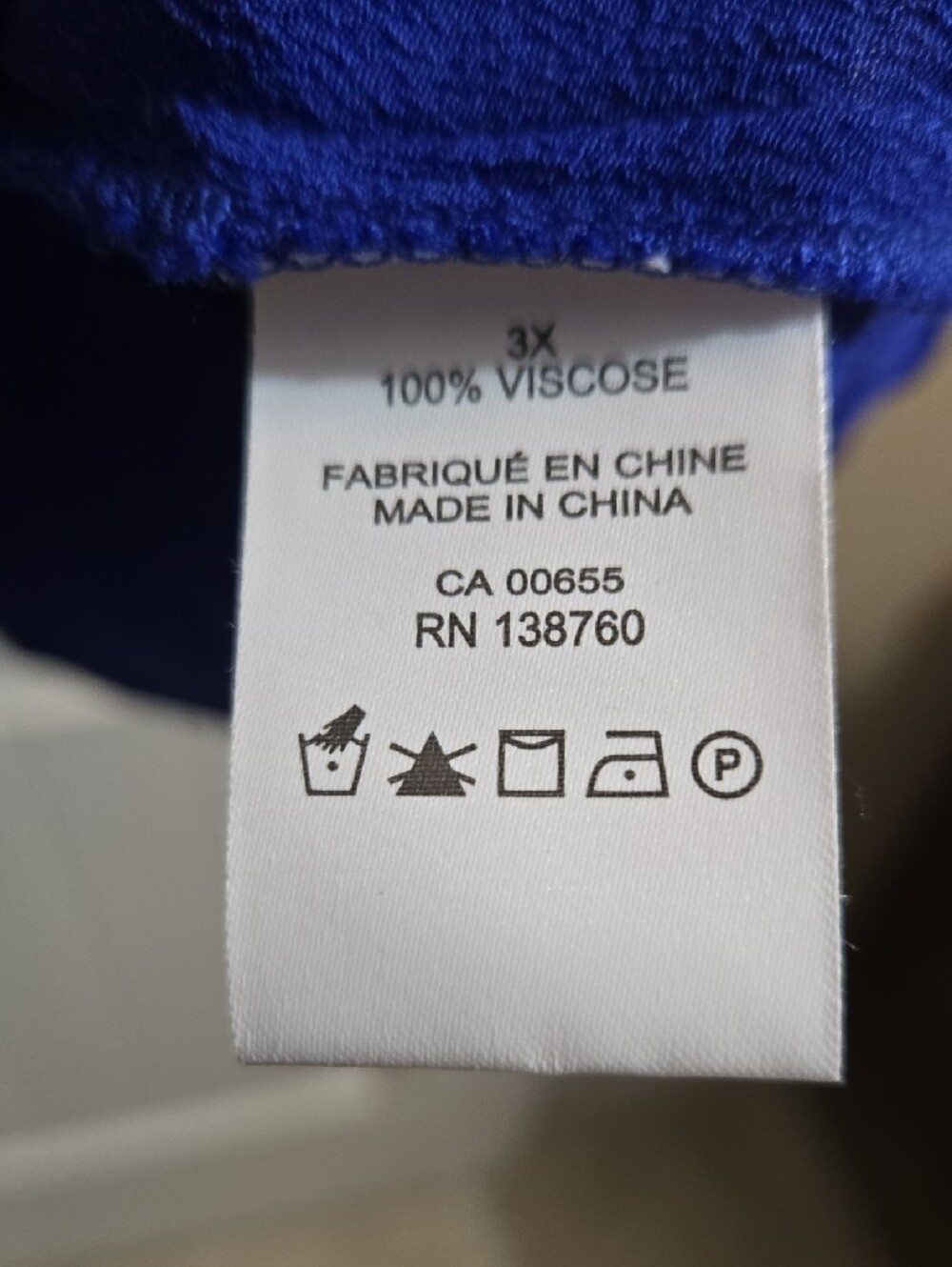 Addition Elle Cobalt Royal Blue V-Neck Button-Front Tunic Plus Size 3x - Picture 5 of 6